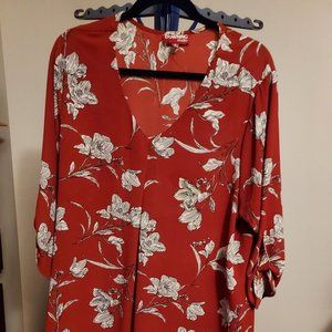 Floral Flowy Blouse - Size 1X - Excellent condition
